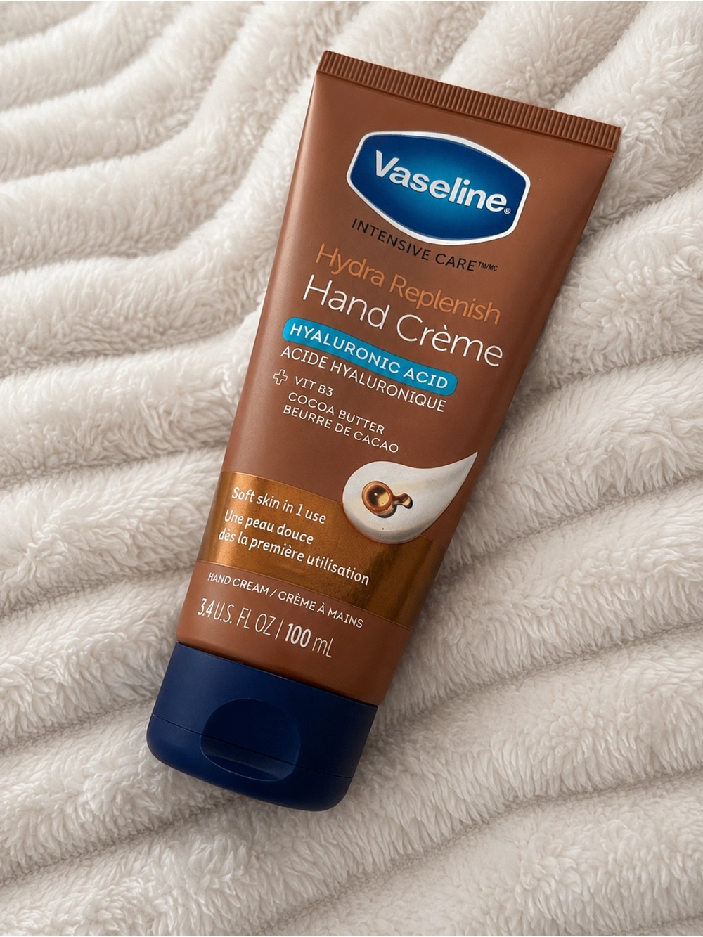 Vaseline Hydra Replenish Hand Crème with Hyaluronic Acid - Cocoa Brown